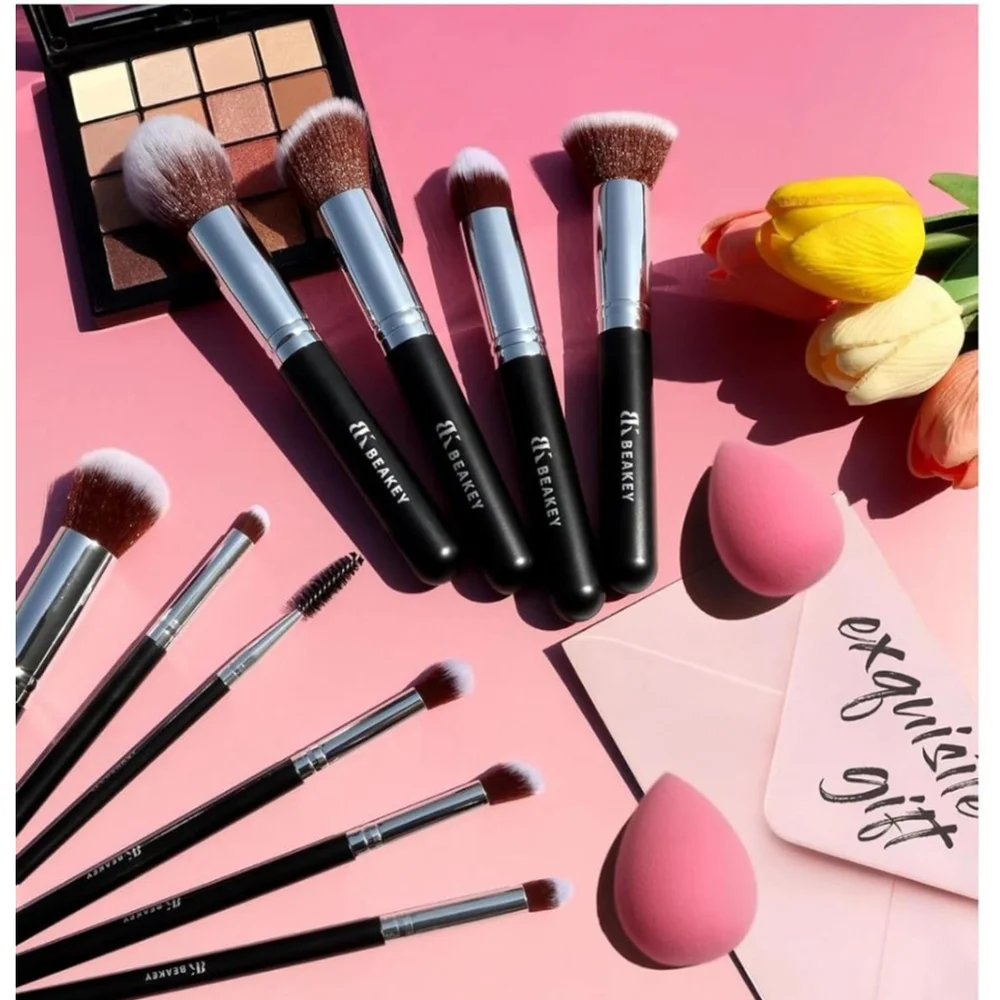 Makeup Brush 10-Pc Set with Blending Sponges